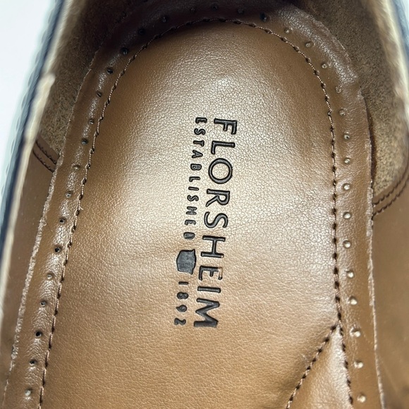 2330- Florsheim Men's Black Leather Loafers Size 9 D NWT - Picture 9 of 10